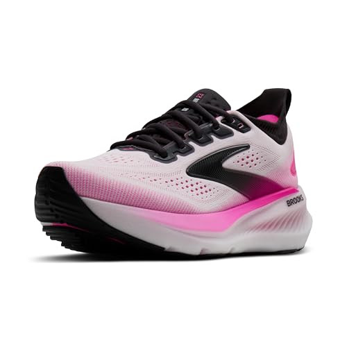 Brooks Women’s Glycerin 23 Neutral Running Shoe - White/Phantom/Cyber Pink - 8.5 Medium | Amazon (US)