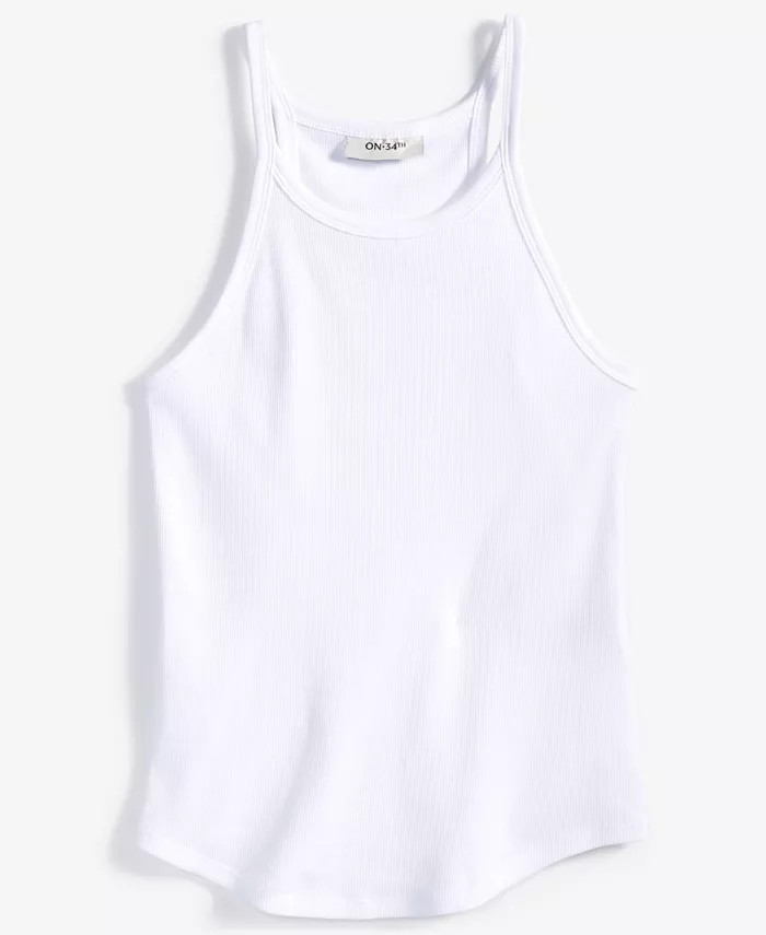 Women's Knit Strappy Scoop-Neck Tank Top, Created for Macy's | Macy's