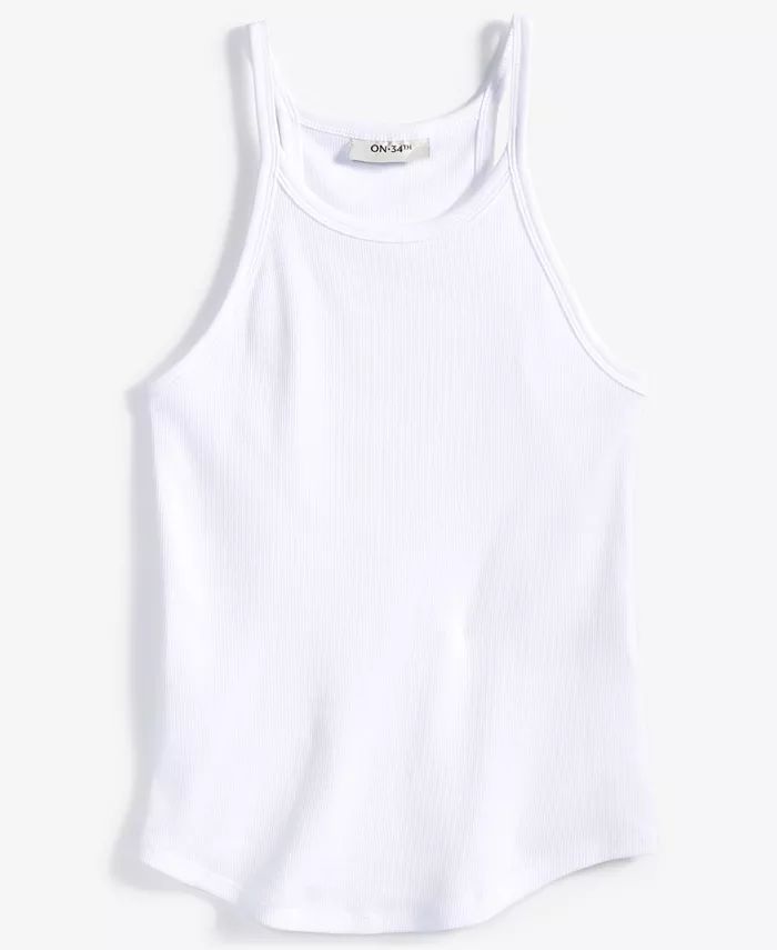 Women's Knit Strappy Scoop-Neck Tank Top, Created for Macy's | Macy's