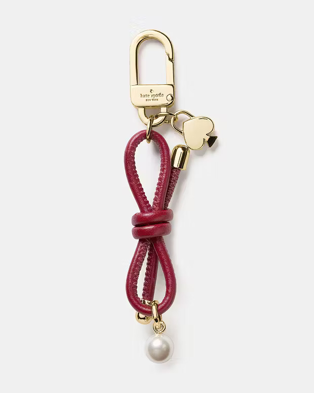 Bow Faux Pearl Bag Charm | Kate Spade Outlet