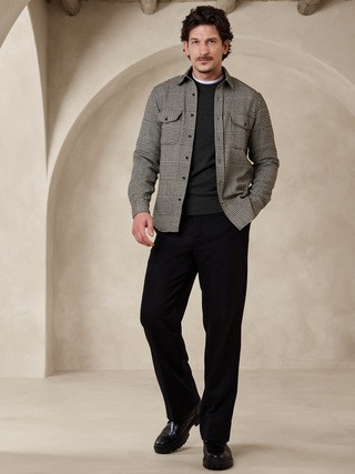 Glen Plaid Shirt Jacket | Banana Republic (US)