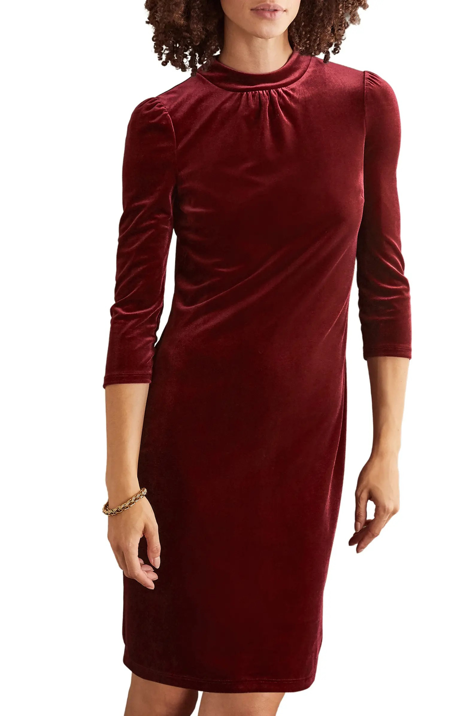 High Neck Velvet Dress | Nordstrom