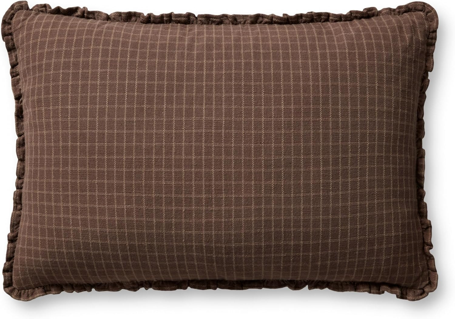 Loloi Chris Loves Julia Dinah Collection PCJ0012 Chocolate/Latte 16'' x 26'' Cover Only Pillow | Amazon (US)