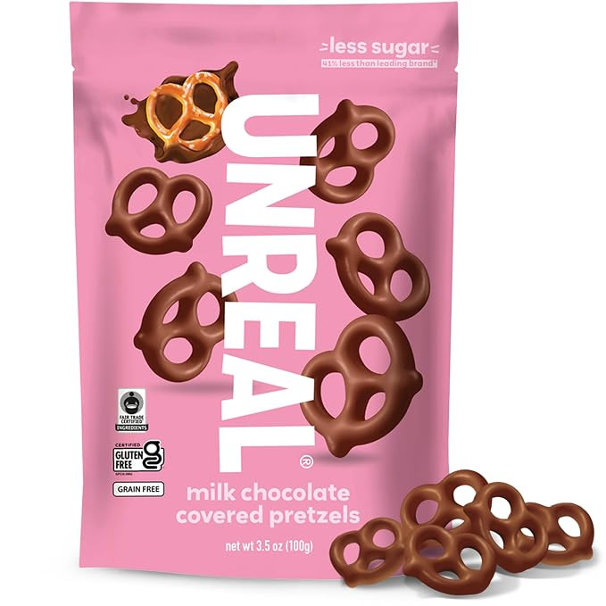 UNREAL Milk Chocolate Covered Pretzels, 3.5 OZ | Amazon (US)
