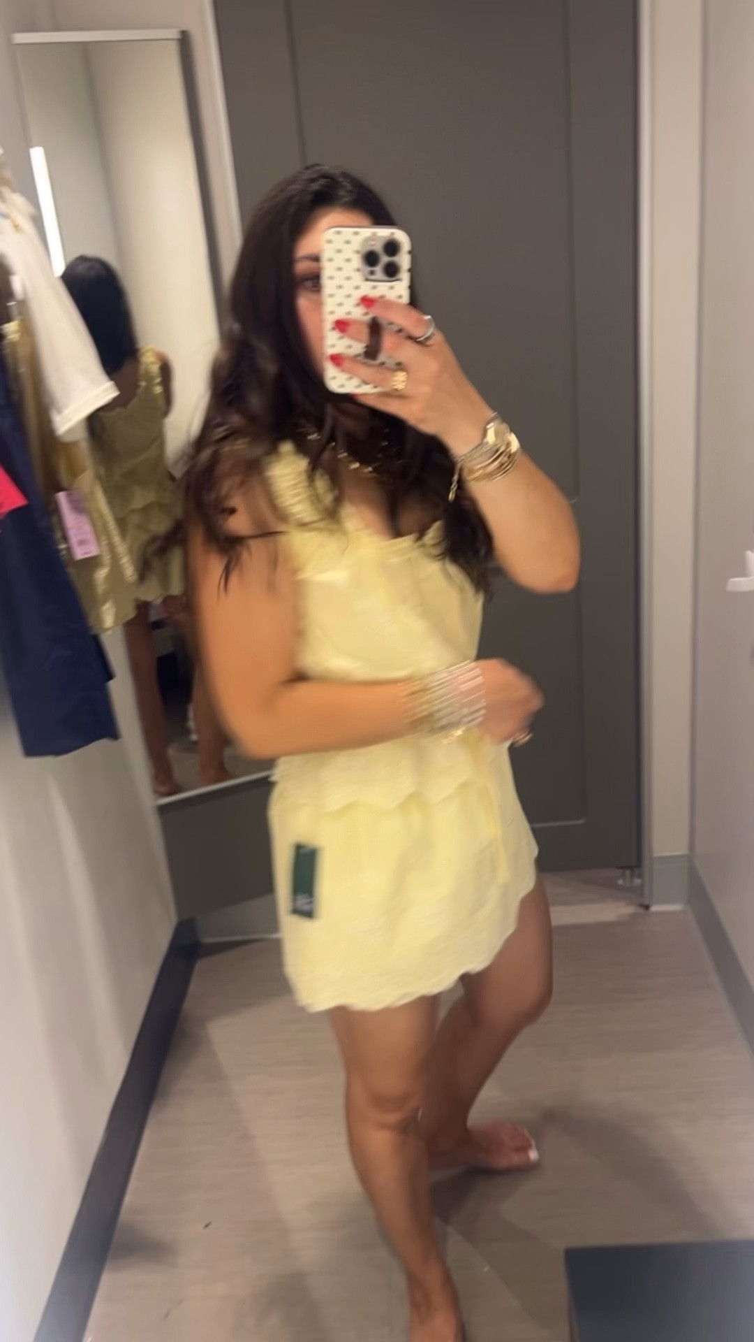 Butter yellow set! Wearing a small in both!