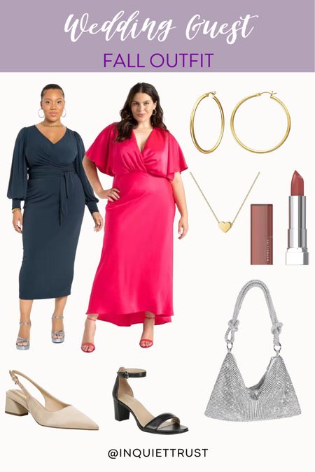 Elevate your wedding guest game with this outfit idea!
#falloutfit #womenaccessories #makeupfavorite #fashionfinds 

#LTKstyletip #LTKwedding #LTKmidsize