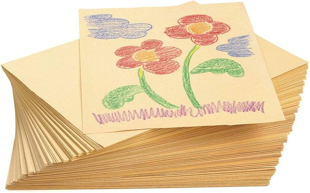Manila Paper, 9 x 12 inches, Heavyweight Made from 50lb Paper Stock, 500 Sheets, School Art Suppl... | Amazon (US)