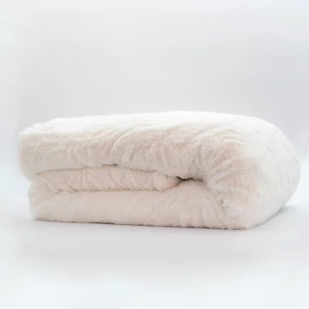 Tranquility Faux Fur 12lb Weighted Blanket with Washable Cover | Walmart (US)
