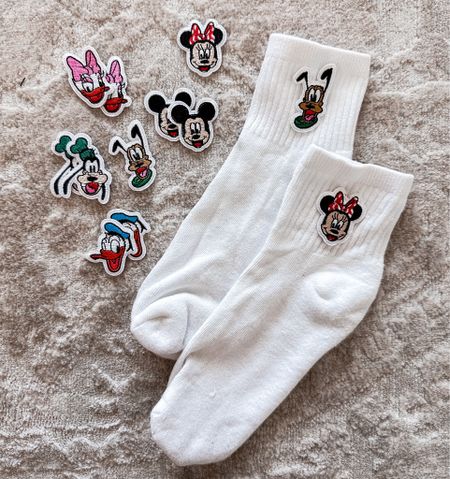 Make your own socks for Disney!!! 😍👌🏼 these are iron on patches and both the socks and patches are from Disney! 

#LTKfindsunder50 #LTKstyletip #LTKsalealert