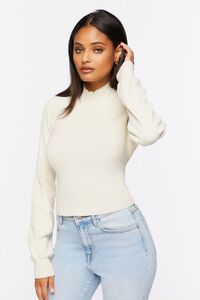 Open-Back Mock Neck Sweater | Forever 21 (US)