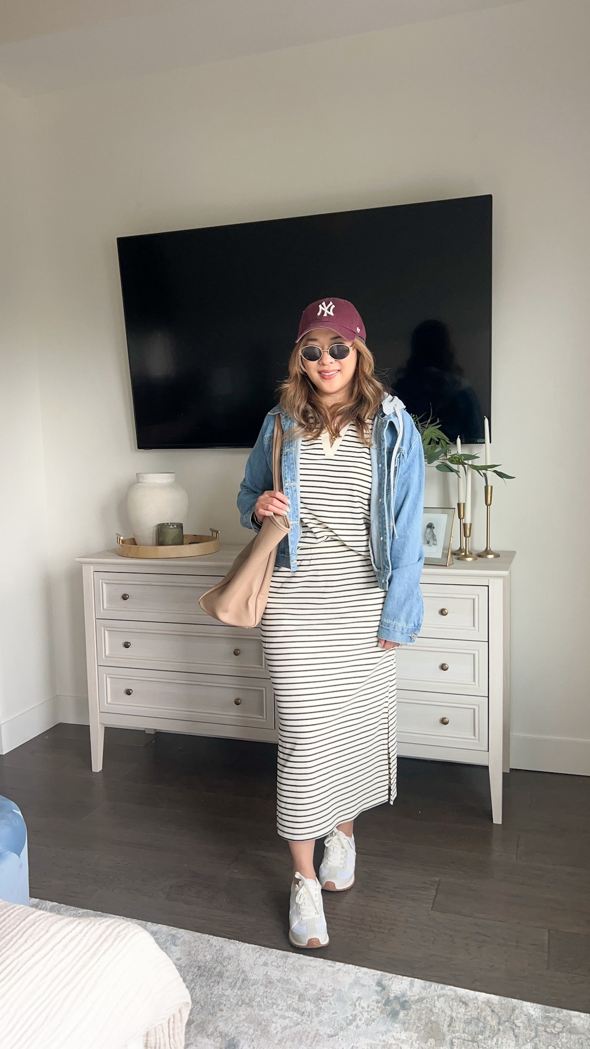 Carpool Mom School Dropoff Outfit
Amazon Set: Medium
Denim Jacket: Medium 