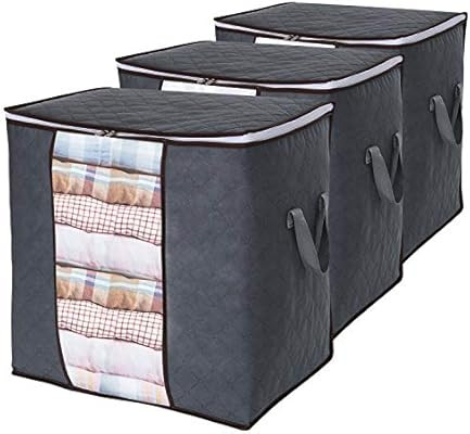 Lifewit Clothes Storage Bag 90L Large Capacity Organizer with Reinforced Handle Thick Fabric for ... | Amazon (US)