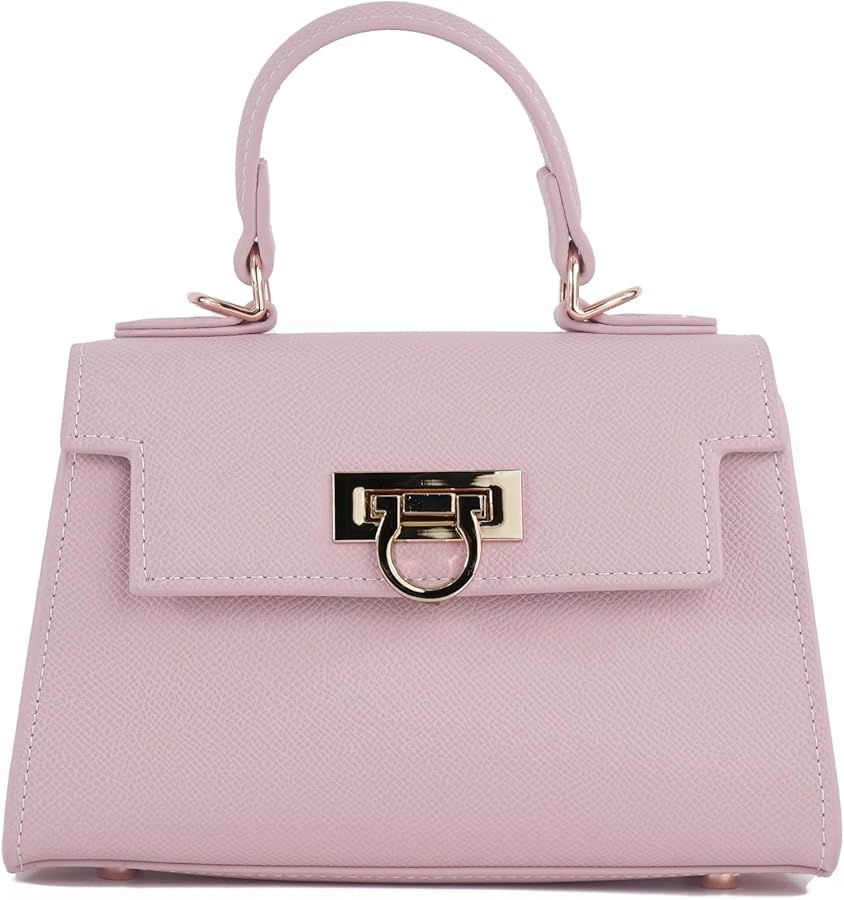Layla Mini Women’s Top-Handle Handbags – Luxury Crossbody Purse Shoulder Bag for Women – Le... | Amazon (US)
