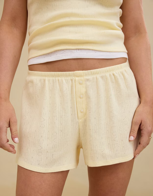 Aerie Off-Duty Pointelle Boxer | Aerie