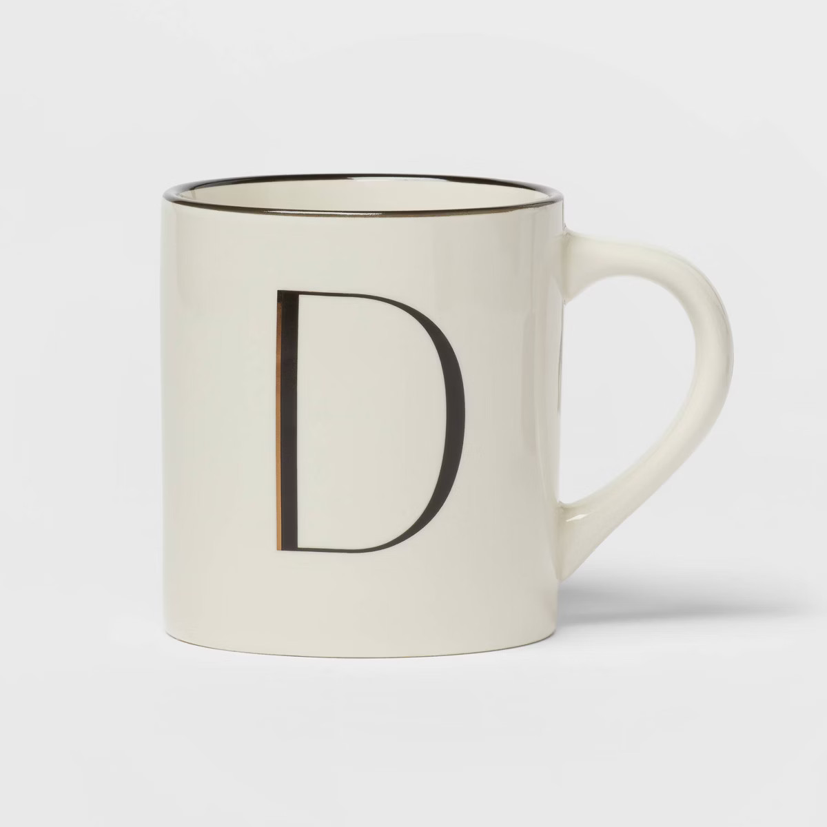 16oz Stoneware Monogram Mug Ivory - Threshold™ | Target