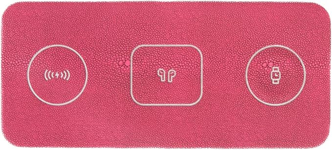 Brouk and Co ACE 3-in-1 Portable Wireless Fast Charging Pad, Fuchsia - Compatible with iPhone, Ap... | Amazon (US)