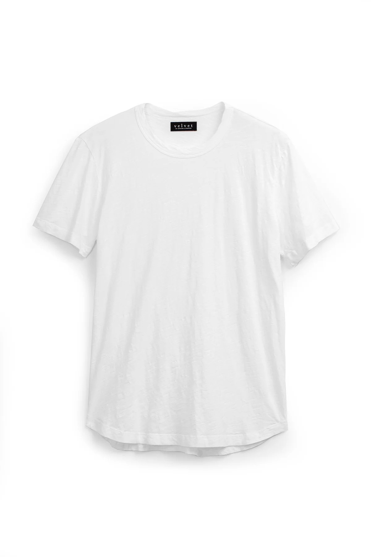 AMARO CREW NECK SLUB TEE | Velvet by Graham & Spencer