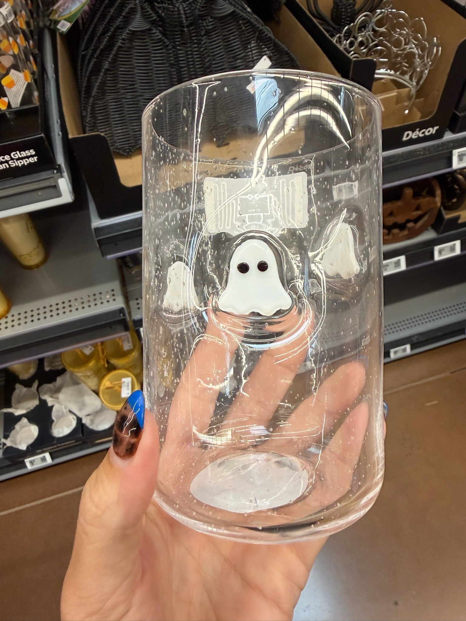 Pottery Barn ($56) or Walmart ($11)?! So cute!! Walmart home. Walmart Halloween icon glass. Ghost icon glass.

#LTKstorytime #LTKSeasonal #LTKHome