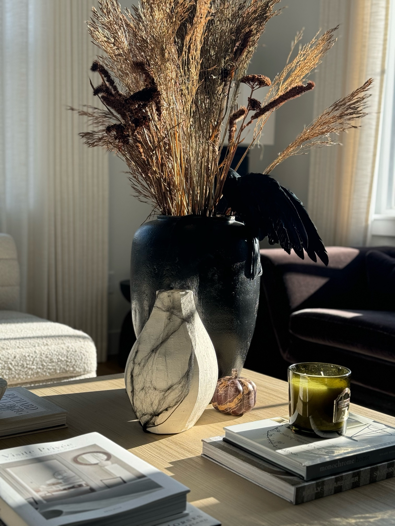 Chic Halloween decor 💀

Fall decor 
Home decor 
Halloween decor
Coffee table 

#LTKStyleTip #LTKFallSale #LTKHome