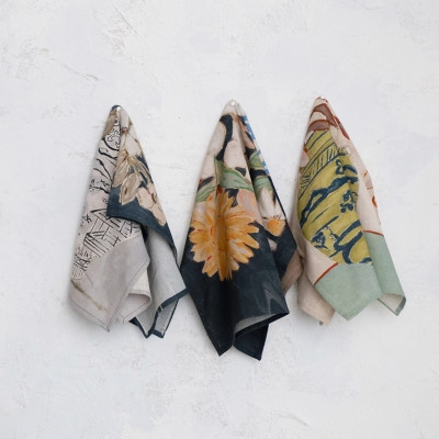 Storied Home Floral Elegance Tea Towel Collection Set of 3, Multi | Ashley Homestore