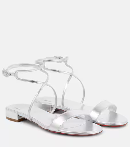 Miss Choca metallic leather sandals | Mytheresa (US/CA)