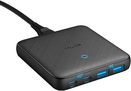 Anker USB C Charger, 543 Charger (65W II), PIQ 3.0 & GaN 4-Port Slim Fast Wall Charger, with Dual... | Amazon (US)