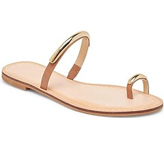 Toe Ring Thong Sandals for Women Open Toe Slide Flat Sandals Casual Summer Dressy Beach Sandals | Amazon (US)