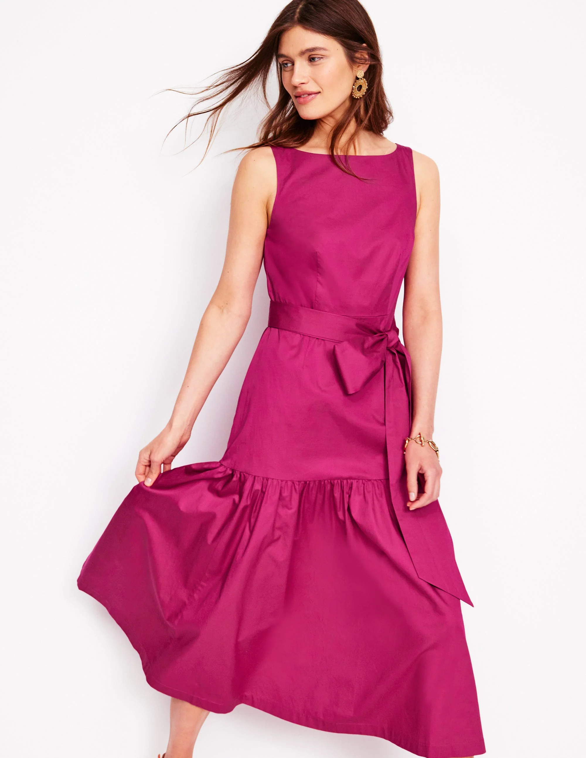 Ausgestelltes Kleid mit tiefem Ausschnitt-Arctic Constellation | Boden DE