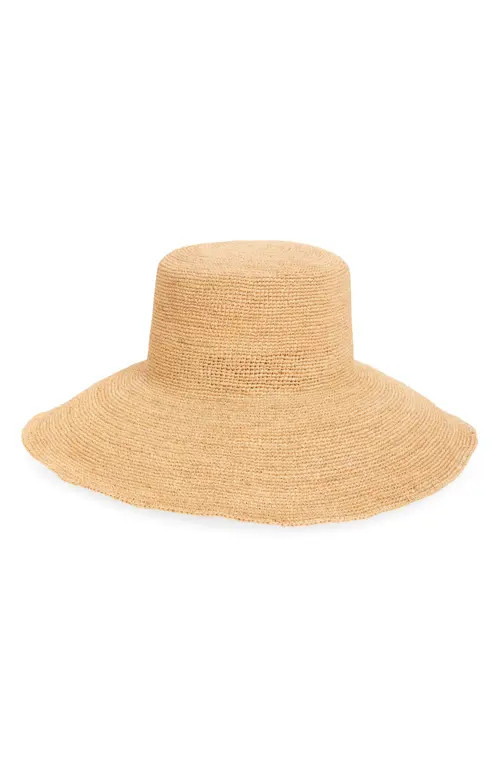 Lack of Color The Inca Wide Brim Straw Bucket Hat in Natural at Nordstrom, Size Large | Nordstrom
