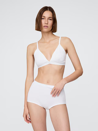 Organic Stretch Cotton Triangle Bra | Gap | Gap (US)
