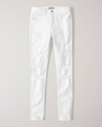 Ripped Low Rise Super Skinny Jeans | Abercrombie & Fitch US & UK