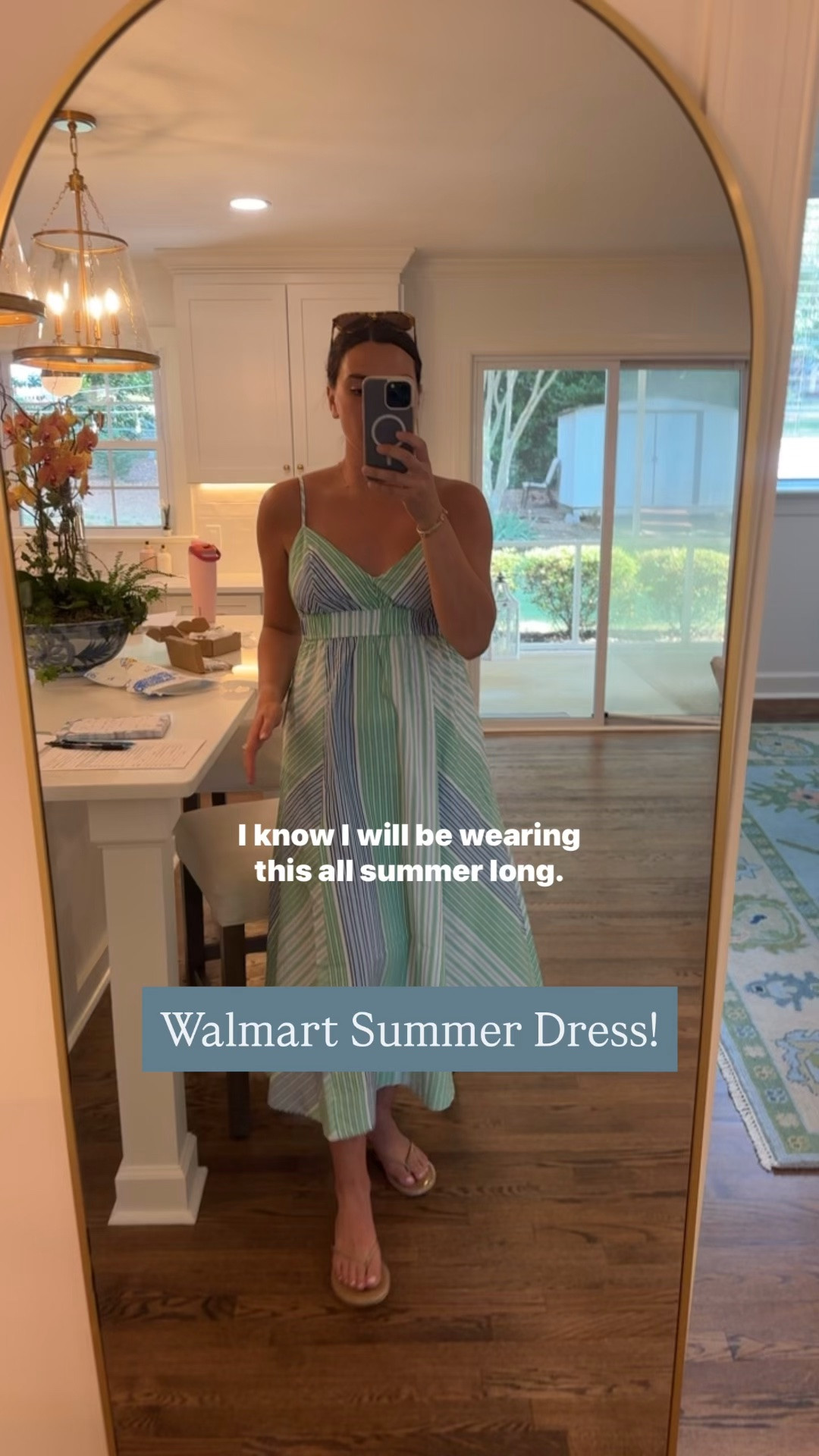 Summer dress, Walmart dress, summer outfit, blue and green dress, maxi dress, wearing size small!

#LTKootd