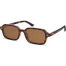 SOJOS Trendy Rectangle Polarized Sunglasses Womens Mens, Small Retro Fashion Thin Slim Square Sun... | Amazon (US)