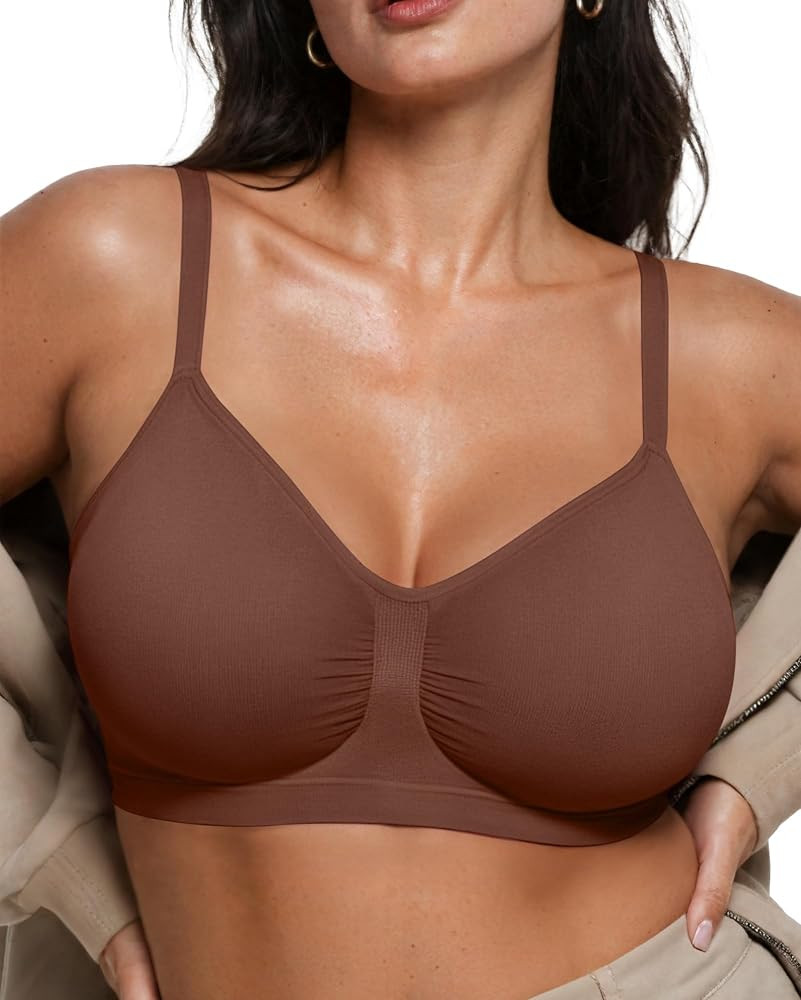 OEAK Bralettes for Women No Padding Comfortable Wireless Bras Seamless Bralette No Underwire Bra ... | Amazon (US)