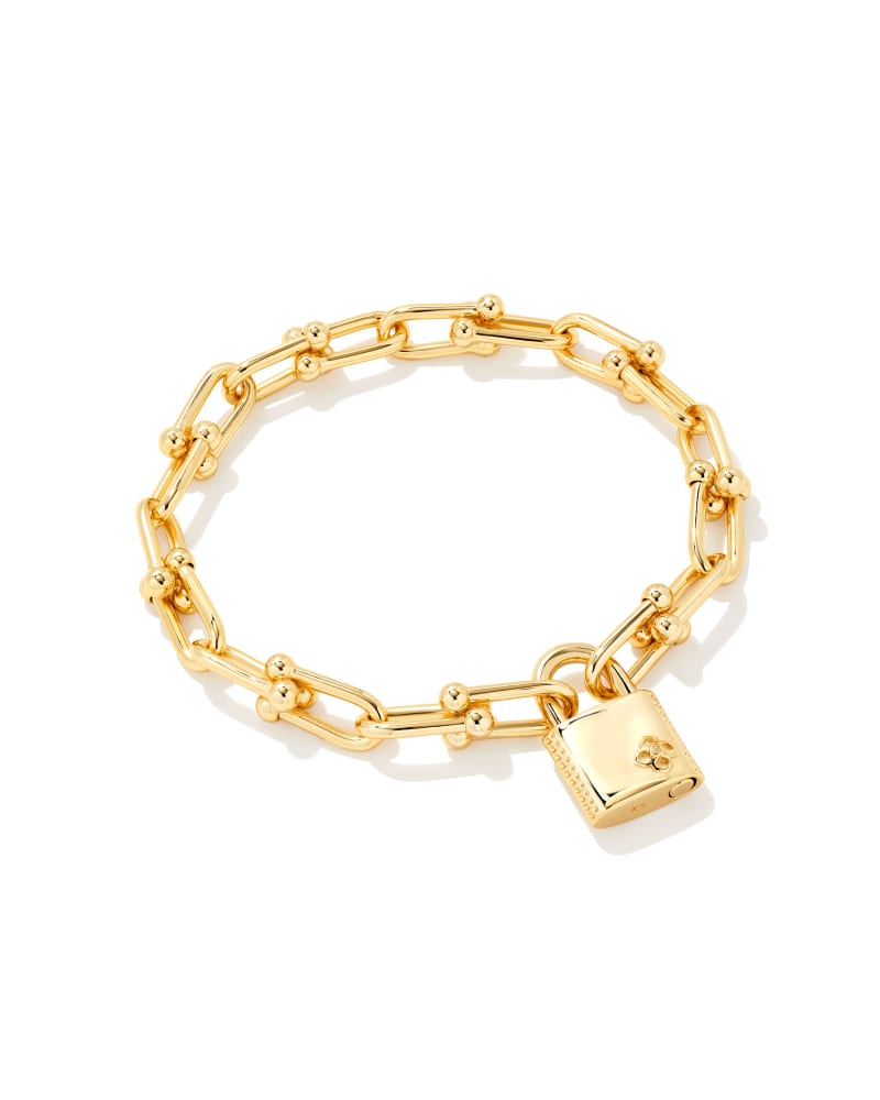 Jess Lock Chain Bracelet in Gold | Kendra Scott
