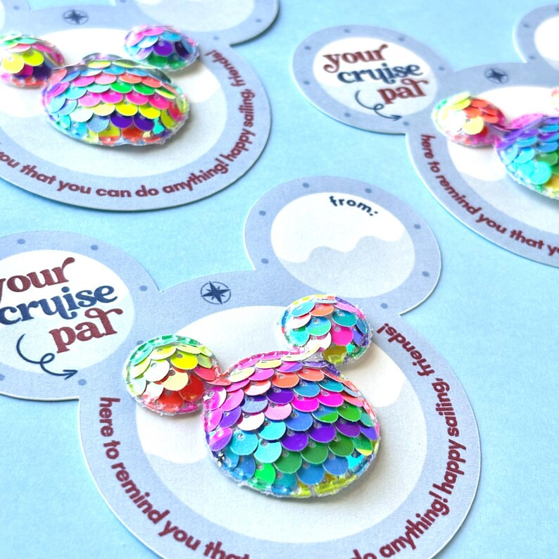 Sequin Mickey Cruise Pal for Fish Extender Gifts, Disney Cruise Pixie Dust, Fish Extender Tag - E... | Etsy (US)