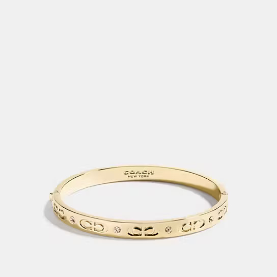 Kissing C Hinged Bangle | Coach Outlet US