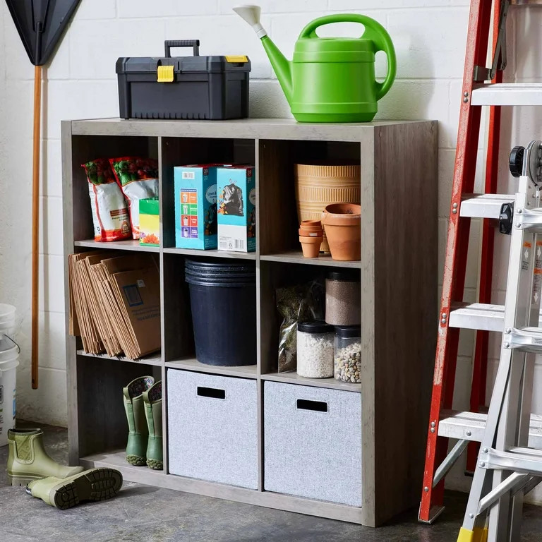 Better Homes & Gardens 9 Cube Storage Organizer, Rustic Gray | Walmart (US)