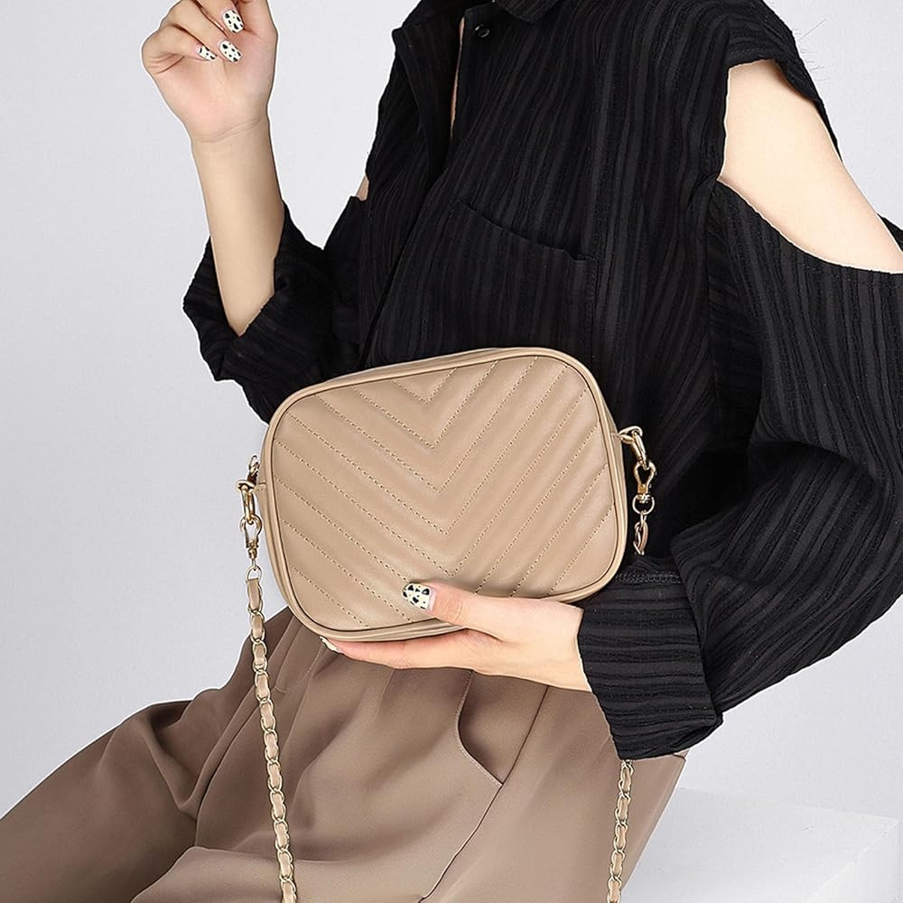Small Crossbody Purses for Women Quilted Crossbody Shoulder Handbags Trendy Clutch Purse Camera B... | Amazon (US)