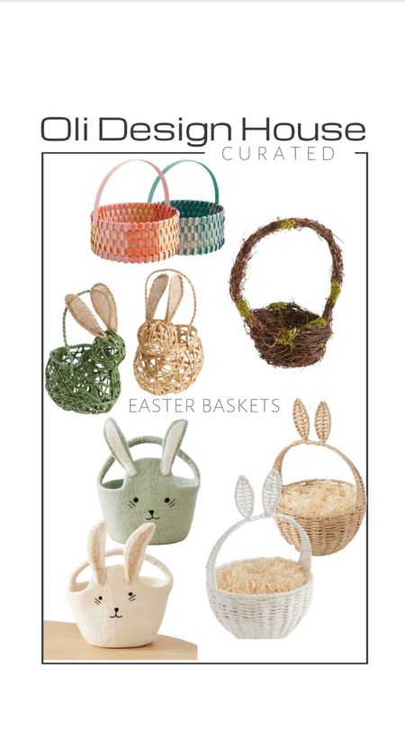 Curated

A selection of Easter baskets for collecting eggs and Easter basket decor

Bunny easter basket, felt easter basket, woven Easter basket, moss Easter basket

#LTKhome #LTKFind #LTKkids