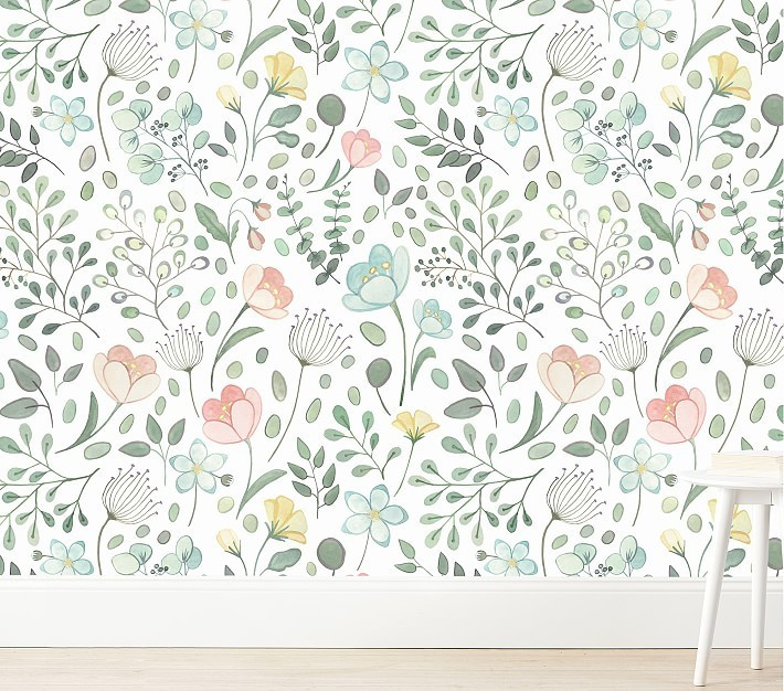 Wallpaperie Posey Wallpaper | Pottery Barn Kids