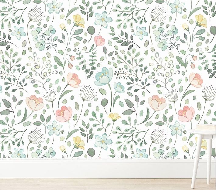 Wallpaperie Posey Wallpaper | Pottery Barn Kids