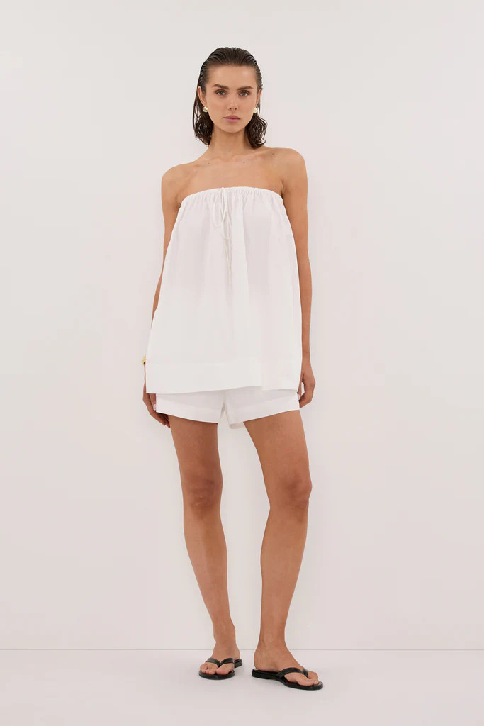 SOMMER WHITE POPLIN SHORT | DISSH
