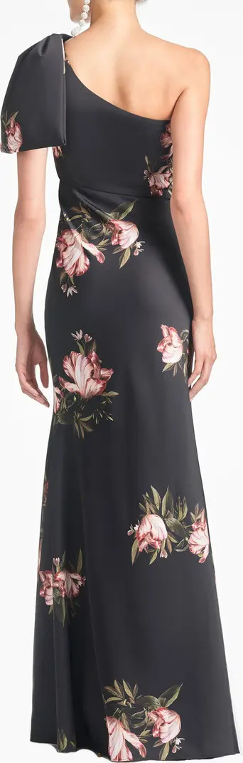 Sachin & Babi Aubrey Floral One-Shoulder Satin Crepe Mermaid Gown | Nordstrom | Nordstrom