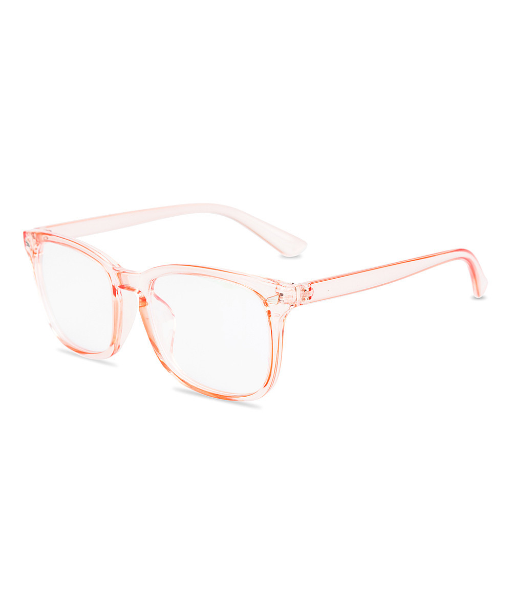 AOOFFIV Reading Glasses pink - Pink Anti-Blue Light Square Glasses | Zulily