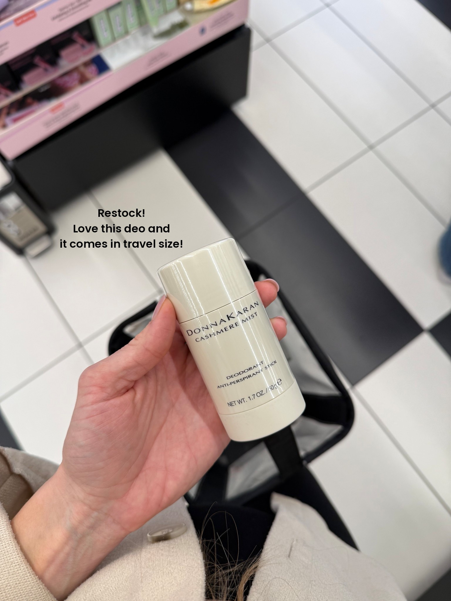 Walked in to Sephora for a refill! I’ve been using the travel size of this Donna Karan Cashmere Mist deodorant but I’m now a believer and am getting the full size! The mini is staying in my travel bag for our upcoming trip  

#ltkmorningroutine #ltkselfcare #ltkbeauty 