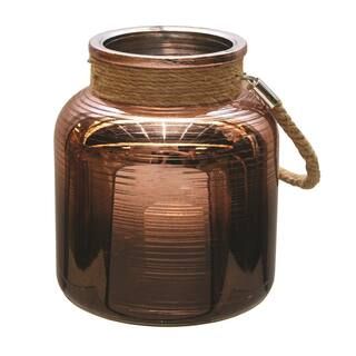 6.25" Copper Decorative Pillar Candle Holder Lantern | Michaels Stores