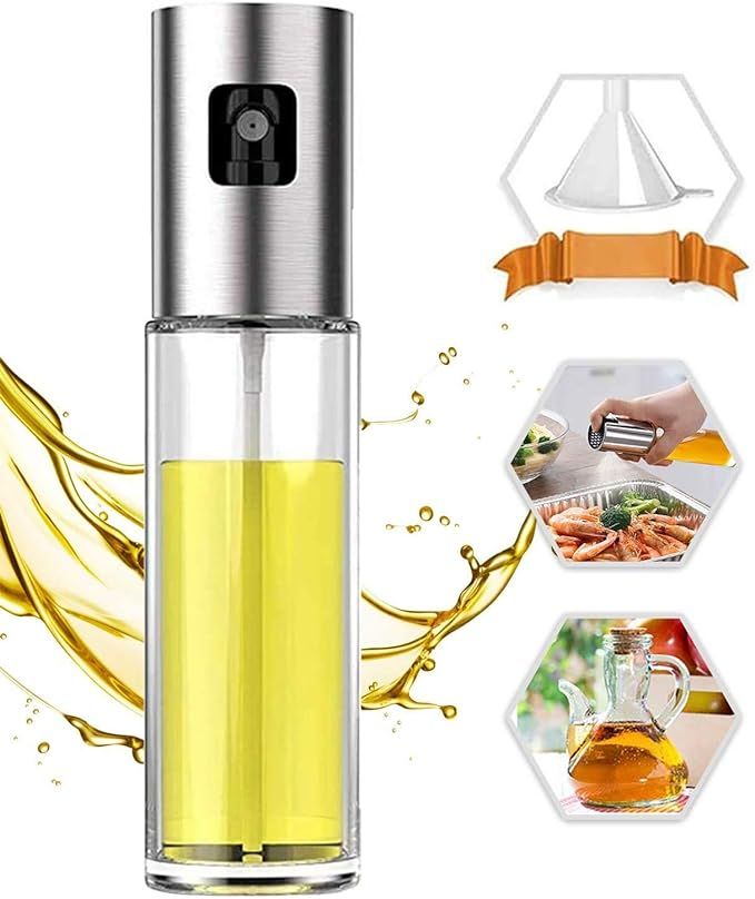 PUZMUG Oil Sprayer for Cooking, 100ml Oil Spray Bottle Versatile Glass for Cooking, Baking, Roast... | Amazon (US)