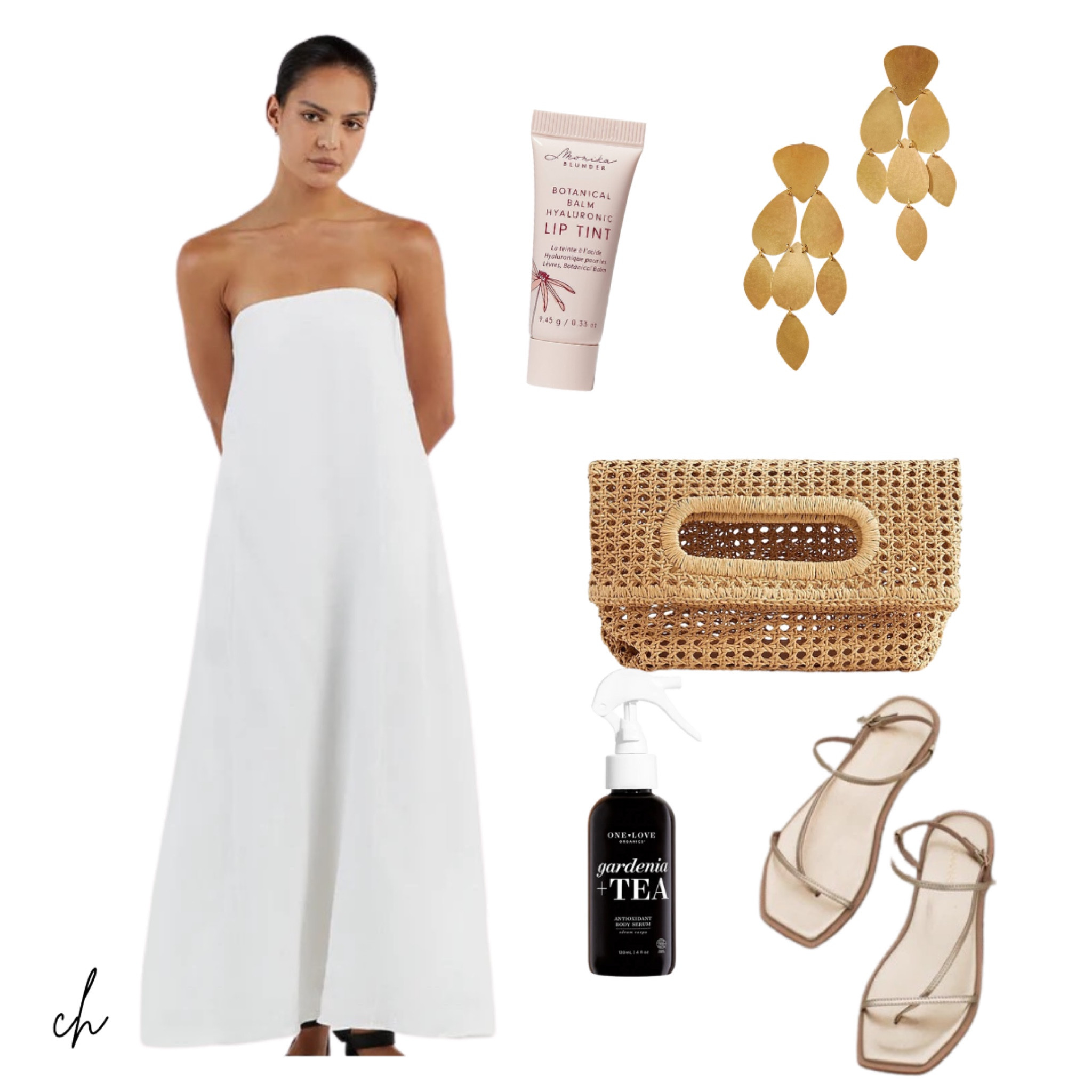 KARNEY NATURAL LINEN STRAPLESS … curated on LTK