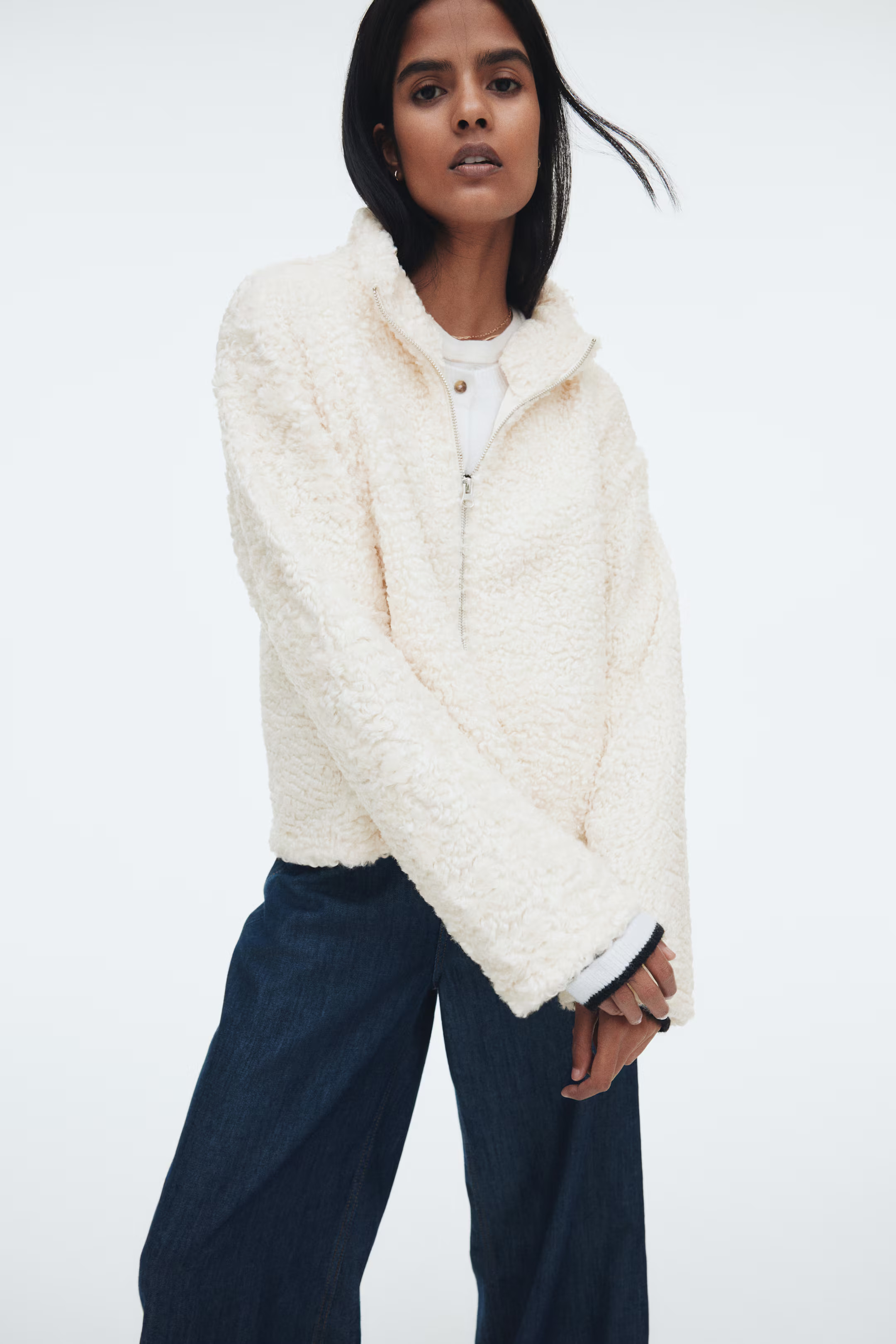 Oversized teddy jacket | H&M (UK, MY, IN, SG, PH, TW, HK)